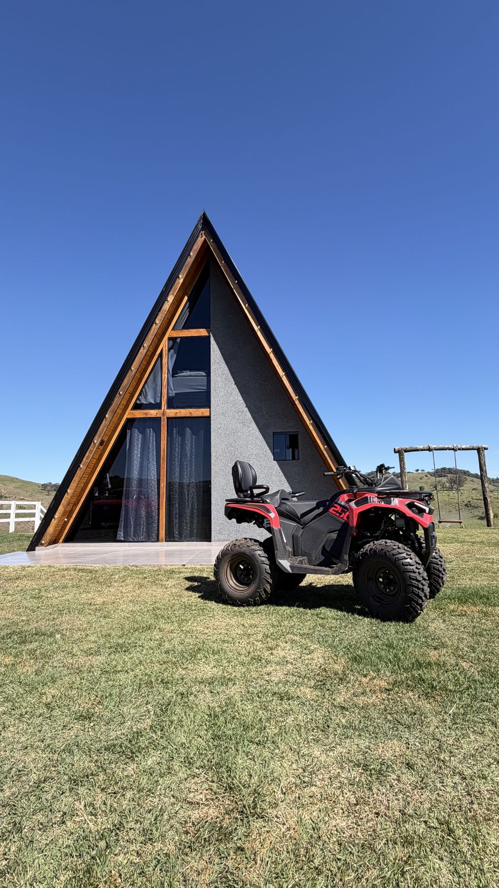 Cabana e quadriciclo