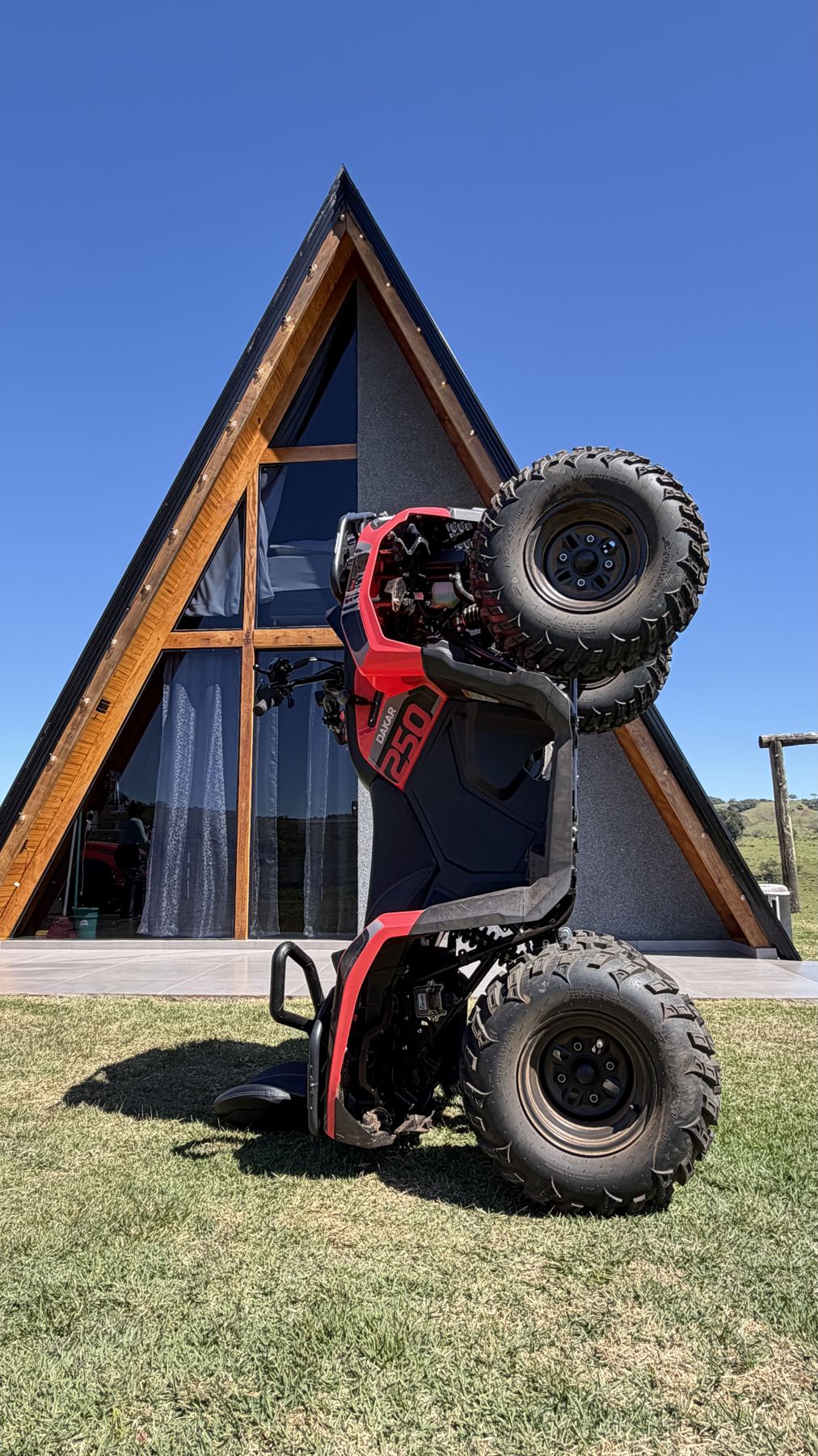 Cabana e quadriciclo