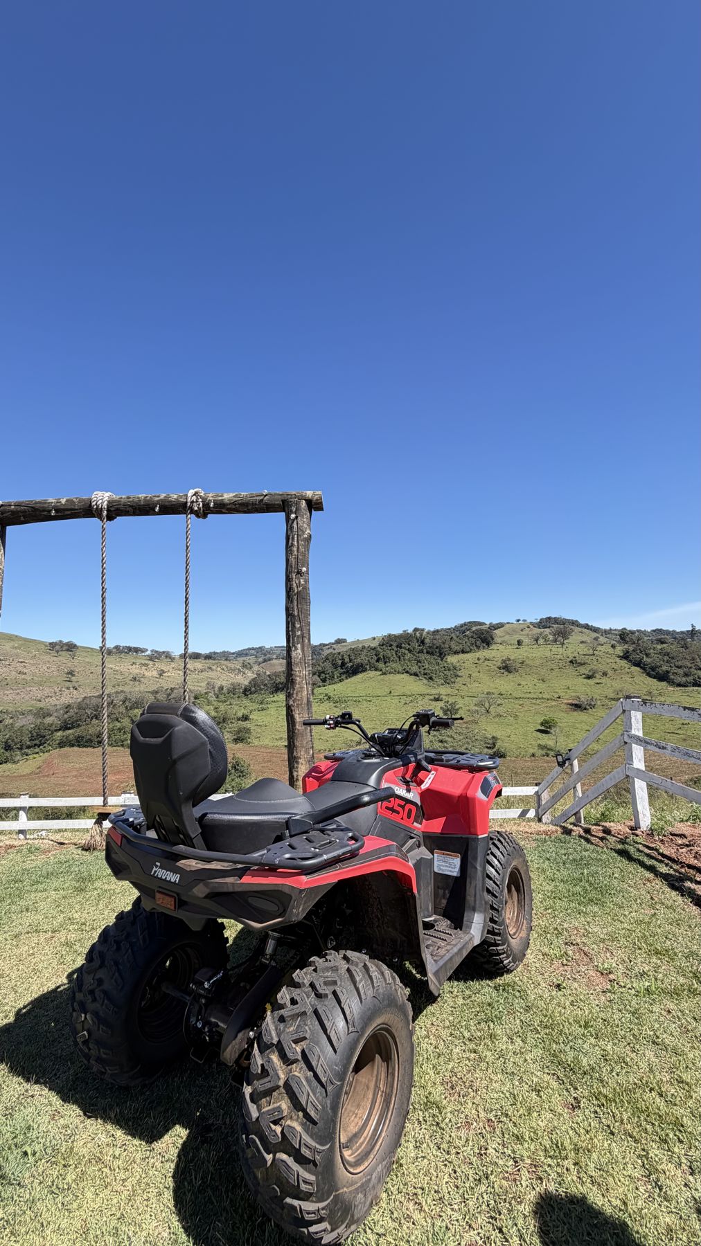 Cabana e quadriciclo