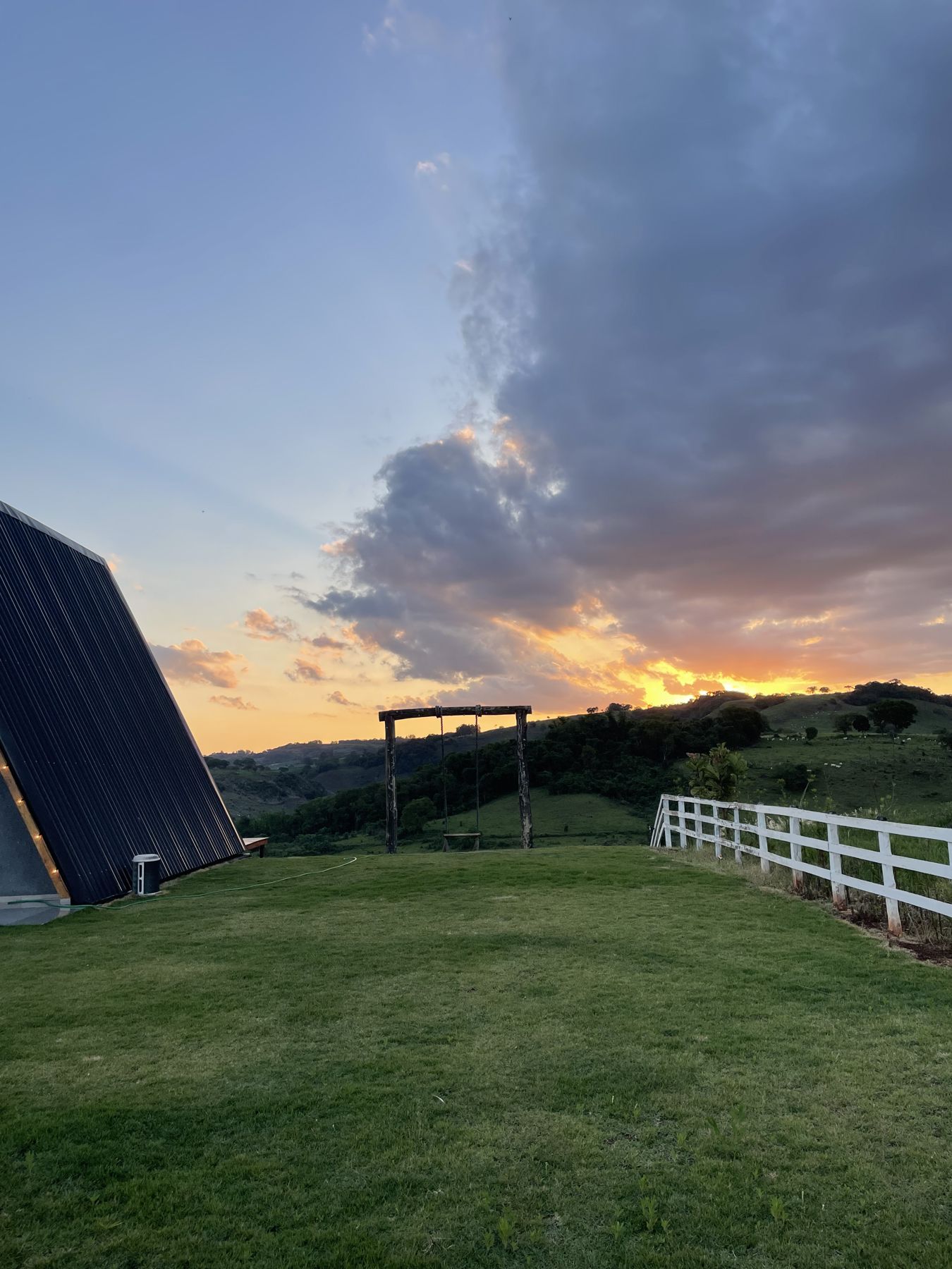Pôr do sol na Cabana Garcia